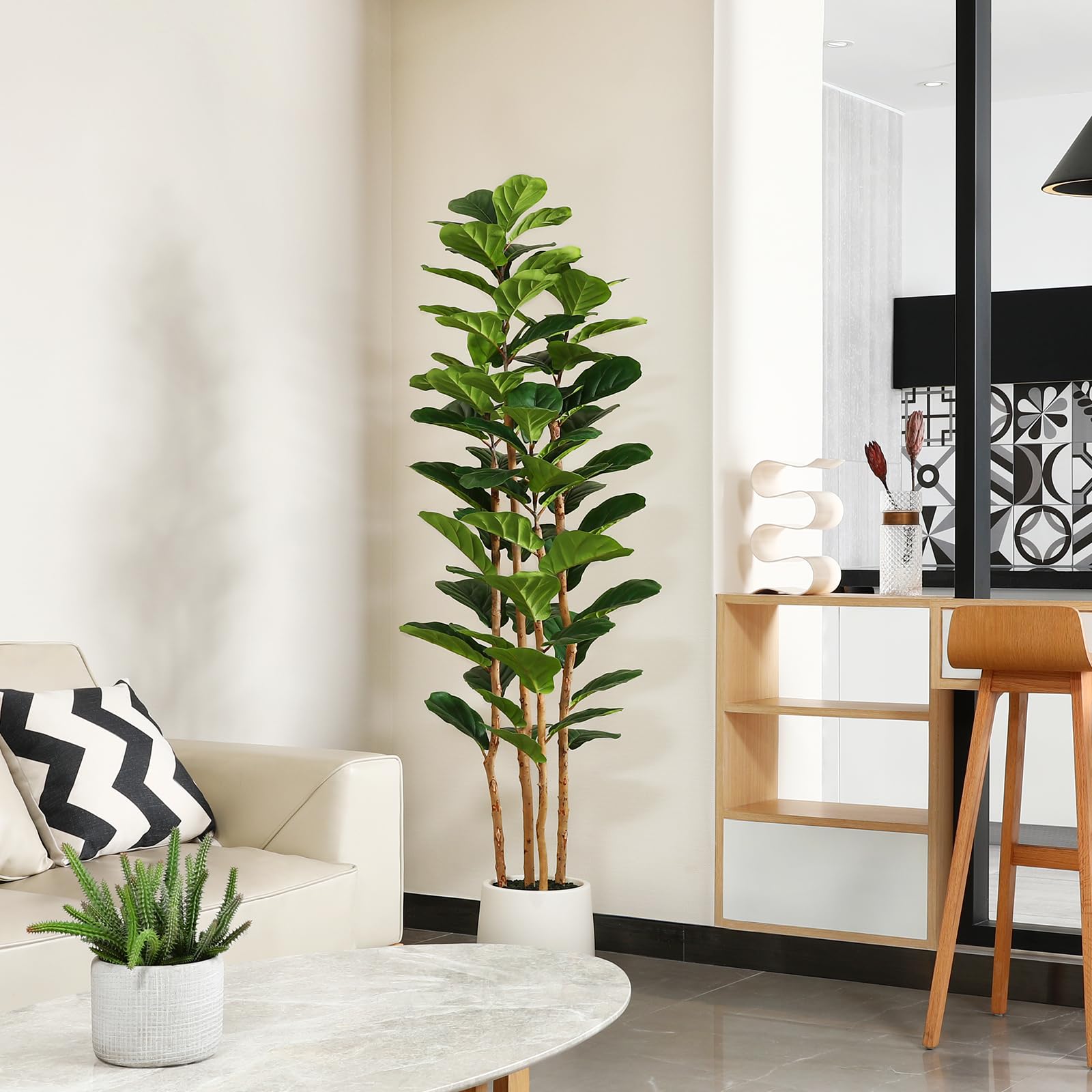 Ficus Lyrata Tree - Arbre artificiel de figuier à feuilles