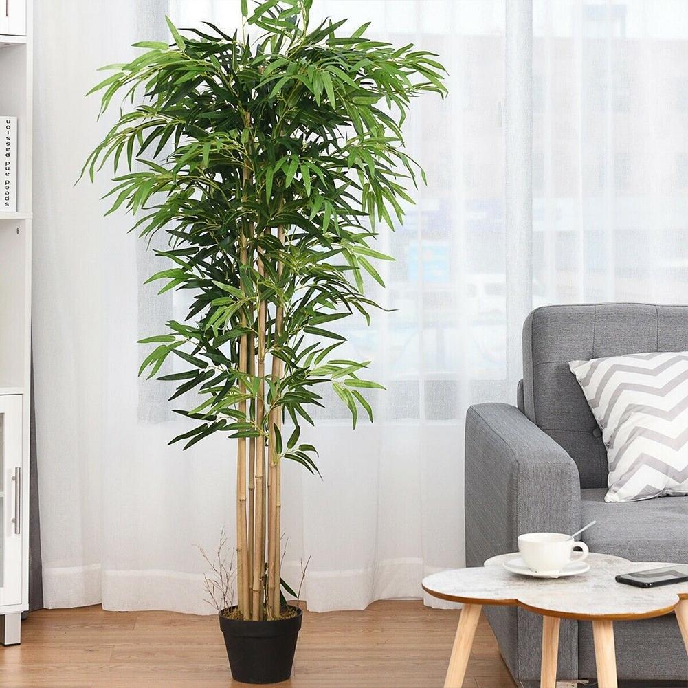 Feuilles de bambou vertes arti - Ficus Lyrata Tree avis et prix