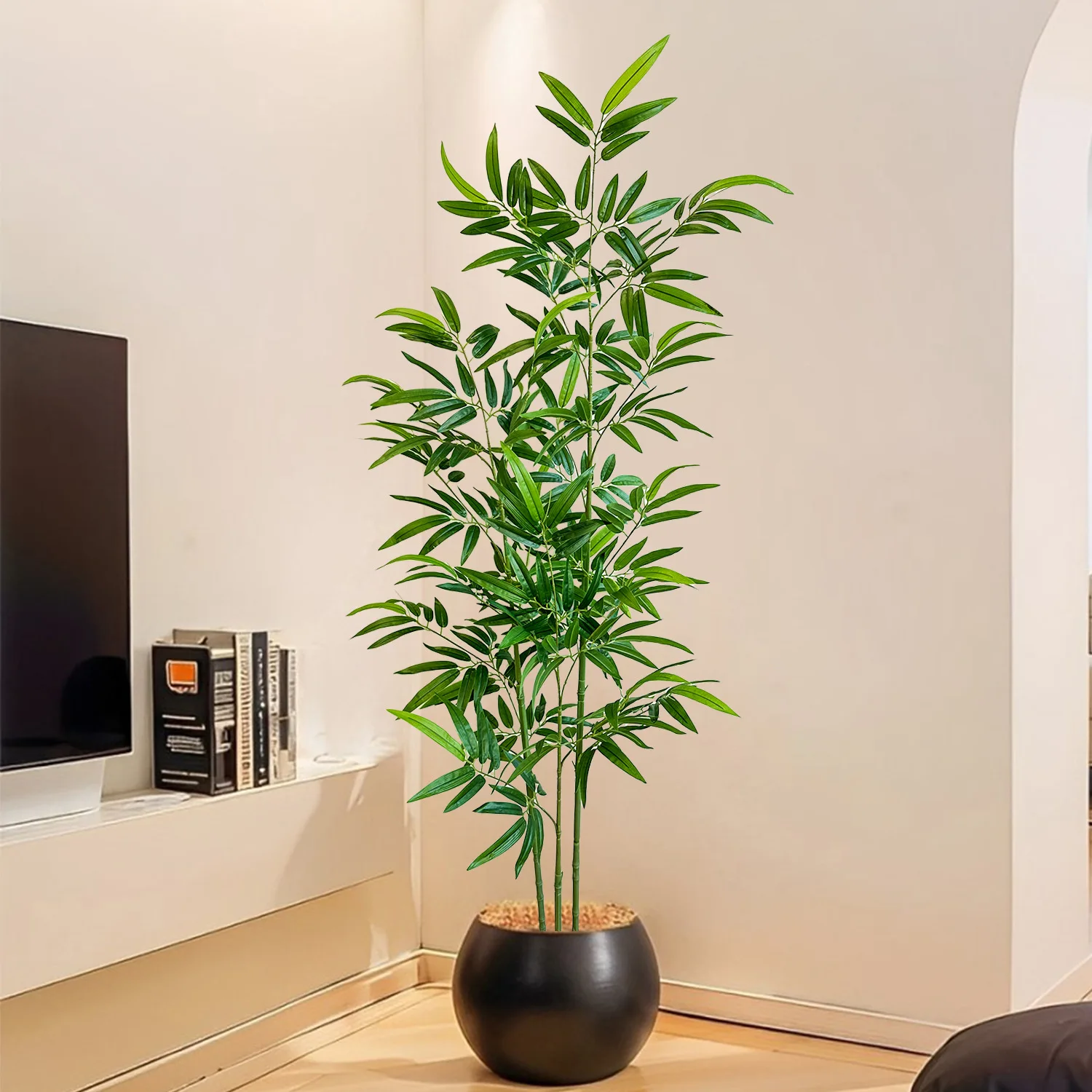 Bambou artificiel vert, indémo - Ficus Lyrata Tree avis et prix