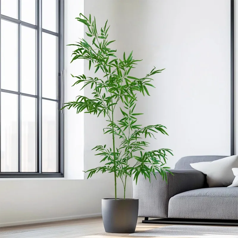 Grand bambou vert artificiel,  - Ficus Lyrata Tree avis et prix