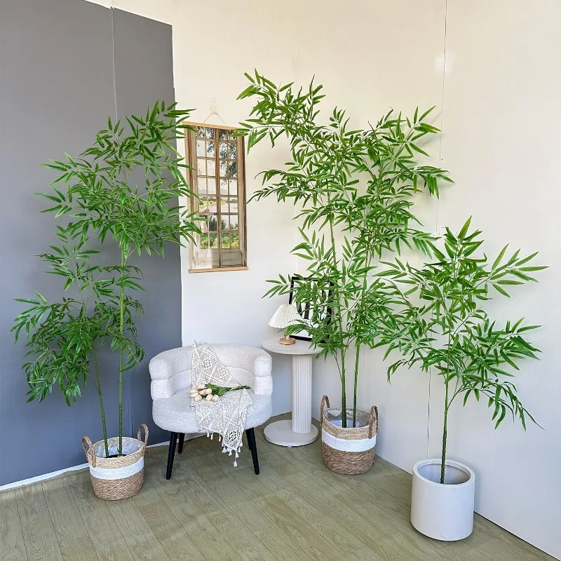 Grand bambou vert artificiel,  - Ficus Lyrata Tree avis et prix