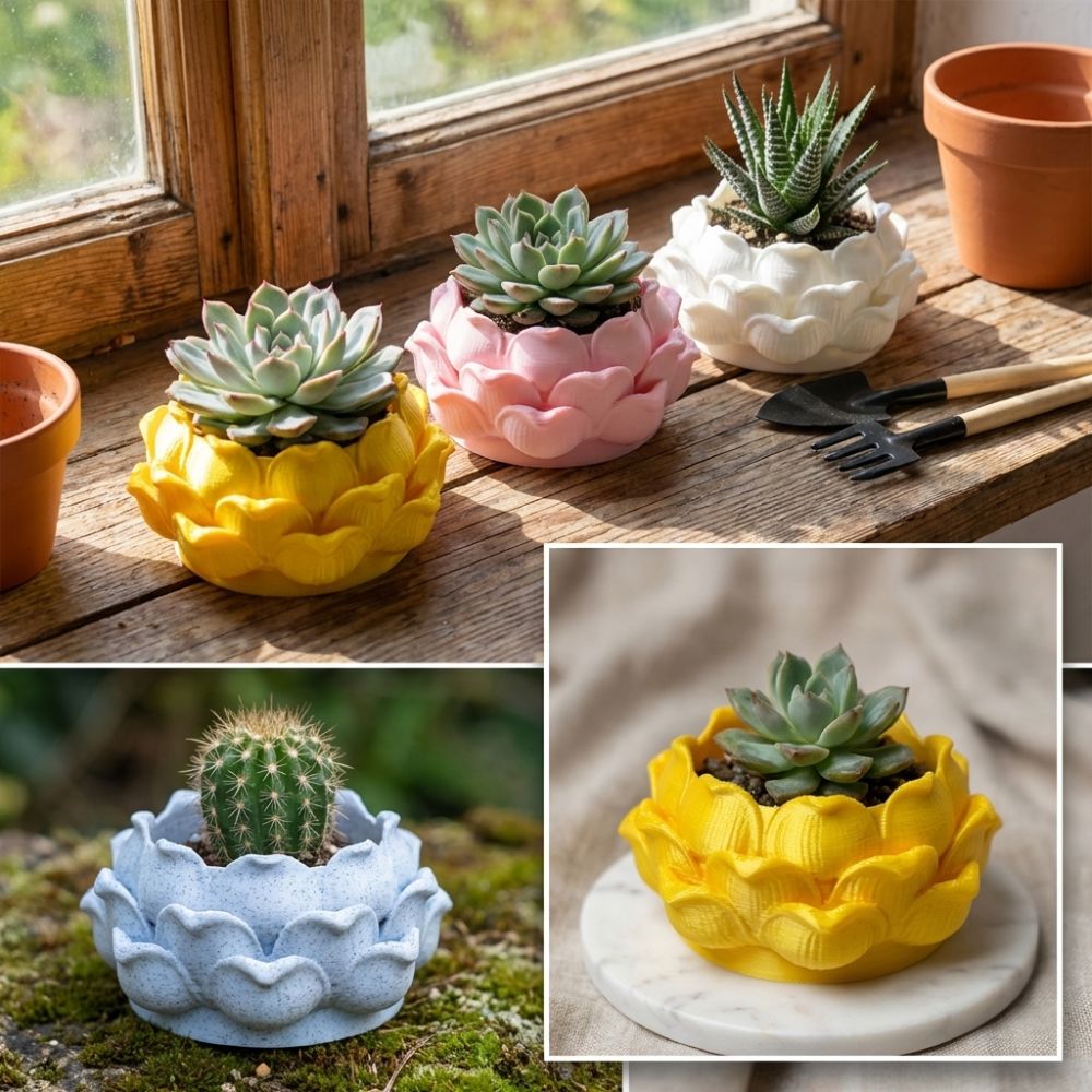 Pot de fleurs en plastique imp - Echeveria Succulent avis et prix