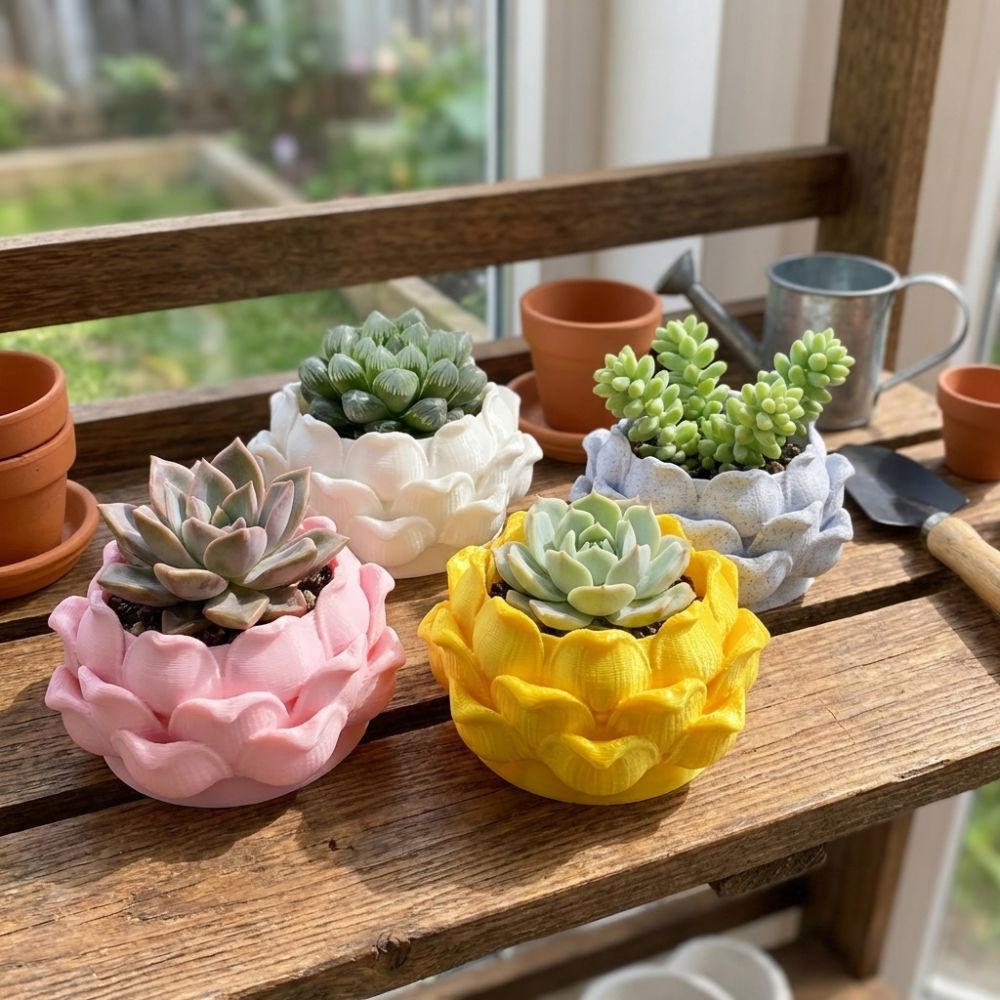 Pot de fleurs en plastique imp - Echeveria Succulent avis et prix